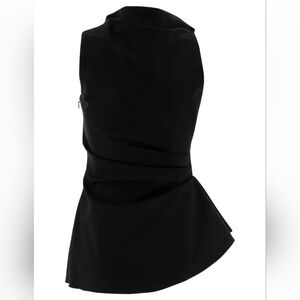 McQueen, 38,Elegant Black Sleeveless Top